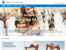 Tablet Screenshot of notes-save-bitcoins.com